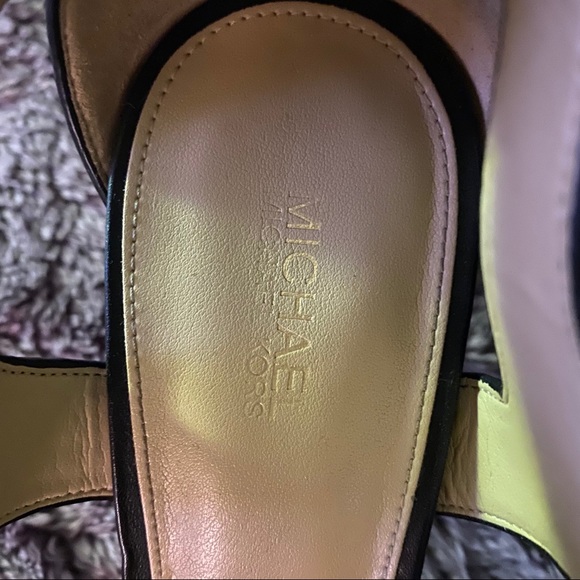 Michael Kors Black Zip Up Leather Heels - Picture 6 of 7